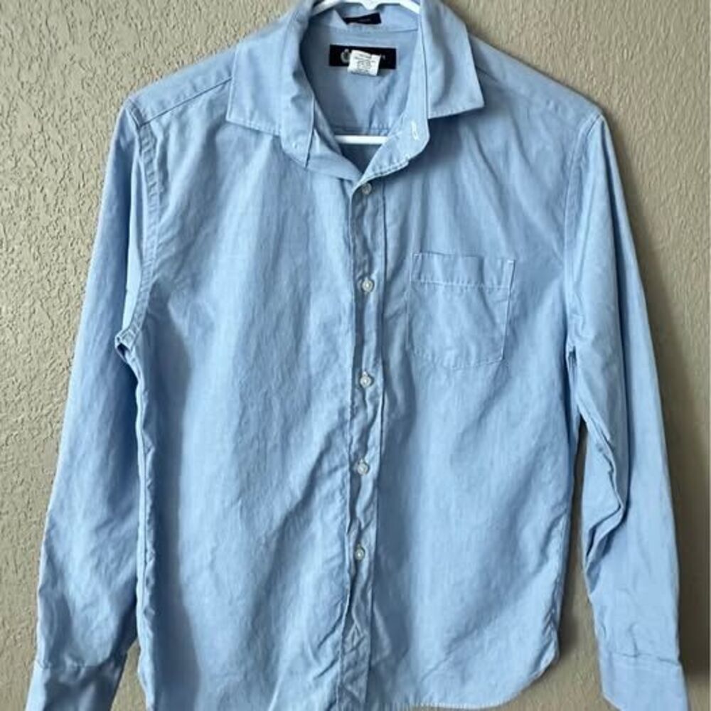 J. Crew Crewcuts Shirt Boys SZ 14 Cotton Button Down Uniform Church